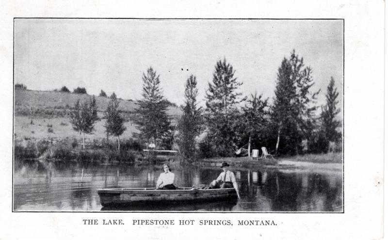 THE LAKE, PIPESTONE HOT SPRINGS, MONTANA, PRE-1907