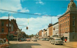 Autos Cook Coldwater Michigan West Chicago at Monroe 1963 Postcard 10813