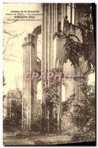 Postcard Abbey of St Wandrille Church Ruins Overview