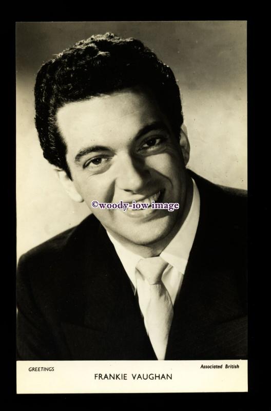 b6431 - Film Actor - Frankie Vaughan, Associated British - plain back - postcard