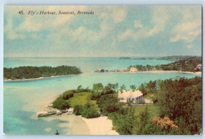 Somerset Sandy Parish Bermuda Postcard Ely's Harbour c1950's Vintage