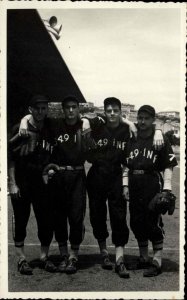US Army WWII 88th Division Baseball Team in Italy Real Photo Postcard #3