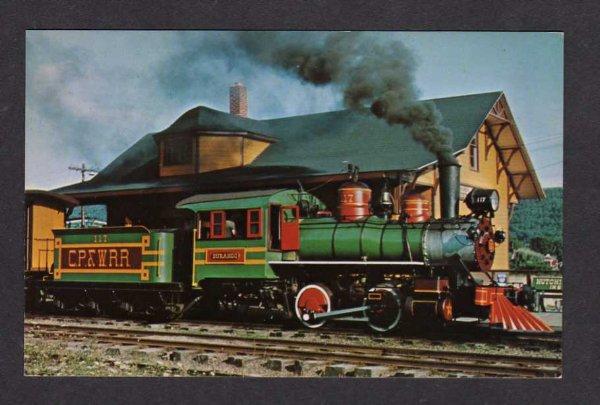 PA Carroll Park & Western Steam Railroad Train Bloomsburg Pennsylvania Postcard