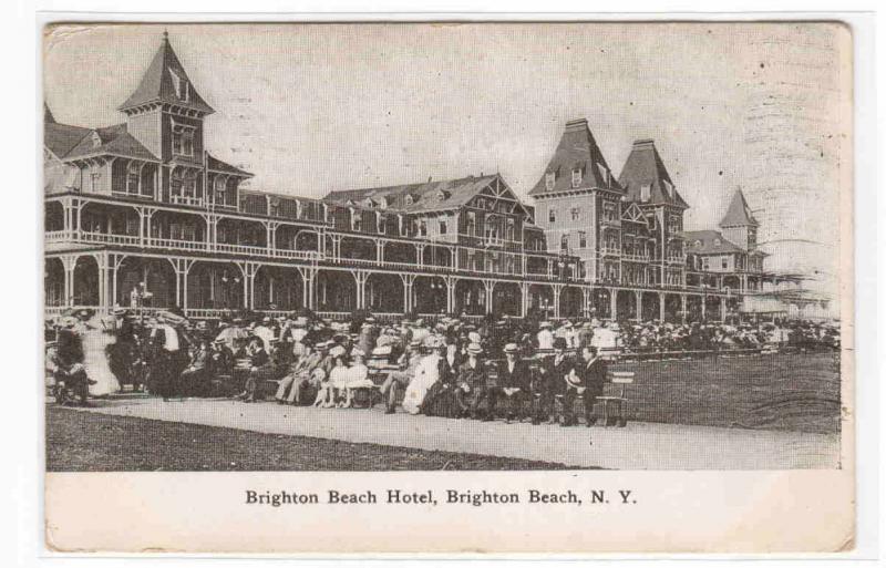 Brighton Beach Hotel New York City NYC NY 1910 postcard