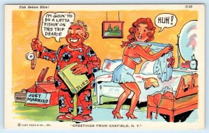 RAY WALTERS Everyday Comics FISH BEFORE BLISS  Honeymooners C-50 Postcard