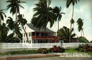 british honduras, BELIZE, Summer Residence St. Georges Caye (1910s) Postcard