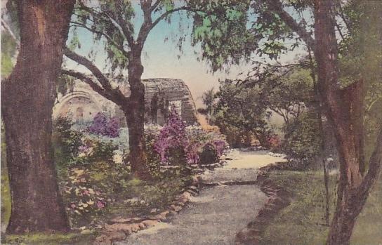 California San Juan Capistrano Old Stone Church In The Background Old Mission...