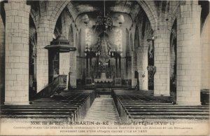 CPA Ile de RÉ-St-MARTIN-de-RÉ-Intérieur de l'Église (45397)