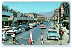 c1960's Lewiston Idaho ID Classic Cars Vintage Postcard