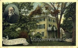 Home of James Russell Lowell - Cambridge, Massachusetts MA Postcard