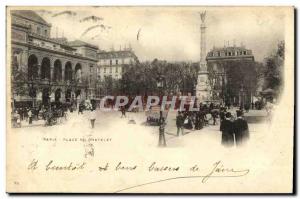 Old Postcard Place du Chatelet Paris