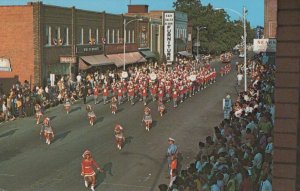 Marching Band Crab Derby Parade Crisfield MD Sears Aerial View postcard H188 