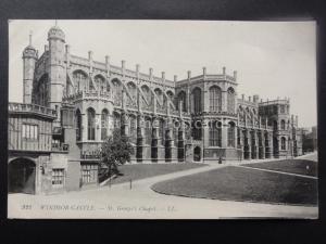 Berkshire WINDSOR CASTLE St Georges Chapel LL.922 Early Postcard by Levy