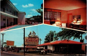 VINTAGE POSTCARD THE STATESBORO MOTOR LODGE HOWARD JOHNSON'S RESTAURANT GEORGIA