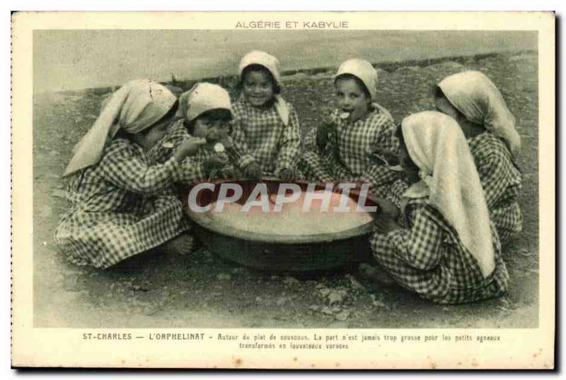 Algeria and Kabylie Postcard Old St Charles rophelinat the children around th...