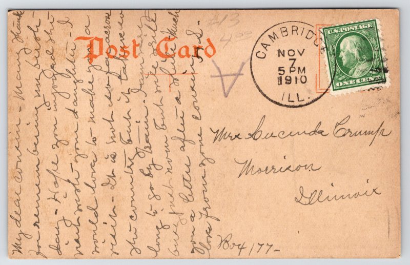 Monmouth College~Carnegie Library~Bluesky CU Williams c1910 Postcard