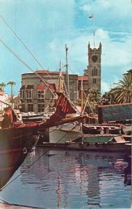 Vintage Postcard Parliment Building in Bridgetown Barbados West Indies Caribbean