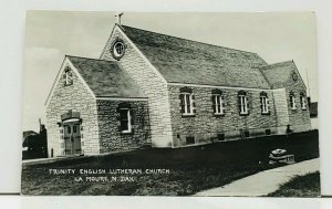 La Moure North Dakota Trinity English Lutheran Church RPPC Photo Postcard J3