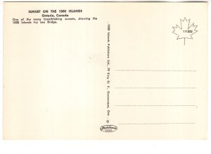 Sunset over Bridge, Thousand Islands, Ontario