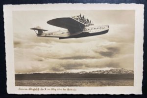 Mint Dornier DOX Seaplane RPPC Postcard Biggest In The World Friedrichshafen B