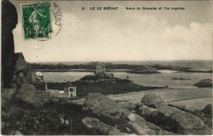 CPA ILE-de-BREHAT Greve du Guerside et l'Ile Logodec (1147986)