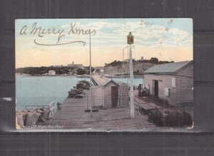 VICTORIA, SORRENTO FROM THE PIER, 1911 ppc., used.