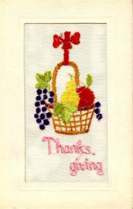 Embroidered Silk  - Thanksgiving