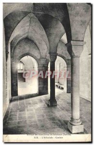 Old Postcard The Abbey of Solesmes Benedictine Corridor