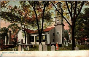Tucks 2081 St. John's Church, Richmond VA Vintage Postcard G78