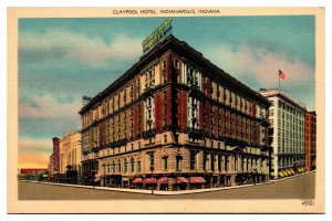 Vintage Claypool Hotel, Indianapolis, IN Postcard