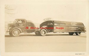 Premier Food Products Truck, RPPC, Traveling Showroom, Moss Photo, New York City