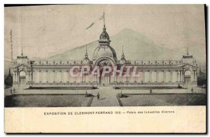 Old Postcard Expostion From Clermont Ferrand 1910 Palace Various