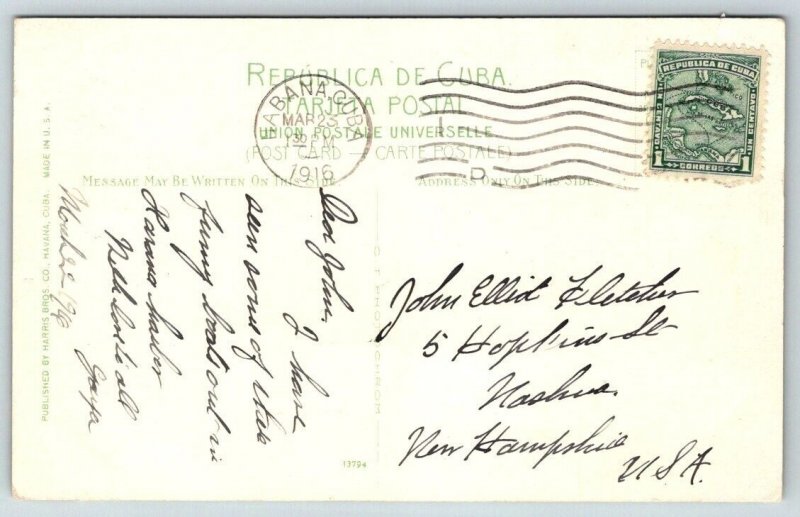 Havana  Cuba  A Cuban Bum Boat   Postcard