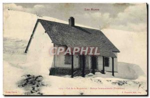 Old Postcard The Alps Mountaineering Col de la Madeleine International House ...