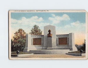 Postcard Lincoln Speech Memorial, Gettysburg, Pennsylvania