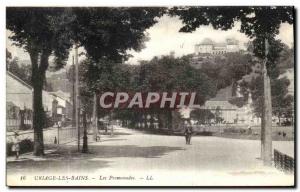 Old Postcard Uriage les Bains Les Promenades