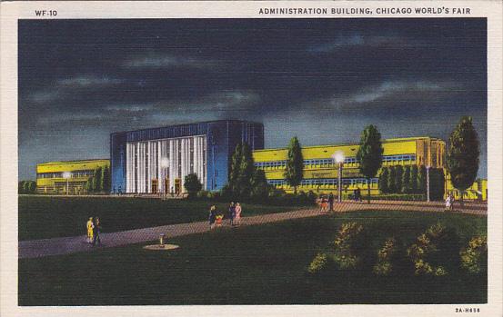 Chicago World's Fair 1933 Administration Building Curteich