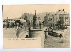 191940 GERMANY Aue i. Erzgeb Bahnhofstrasse Vintage postcard