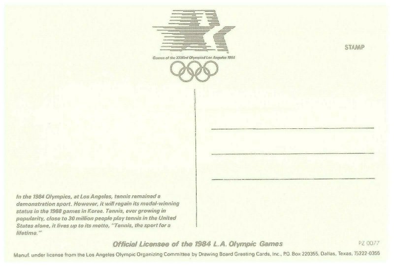 1984 Olympics Los Angeles Tennis a Demonstration Sport