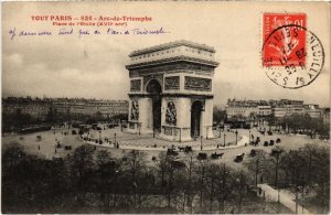 CPA TOUT PARIS 836 17e Arc de Triomphe Place de l'Etoile (1270460)