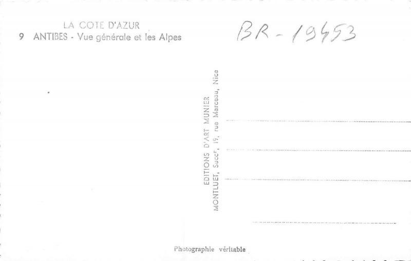 BR19453 Antibes vue generale et les alpes  caribbean