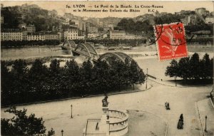 CPA LYON Le Pont de la Boucle La Croix Rousse et le Monument (461163)