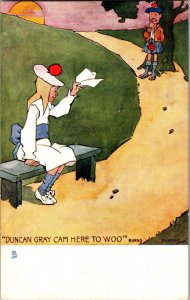 Tucks 1361 Highland Laddie Duncan Gray Cam Here to Woo Hamish Vtg Postcard I77