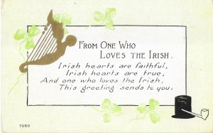 From One Who Loves the Irish This Greeting Sends to You