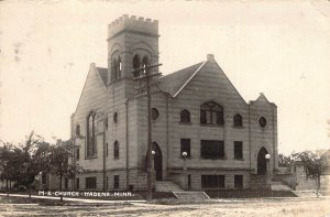 c.'19, Real Photo,RPPC, M.E.Methodist  Church, Msg, Wadena, MN, Old Post Card