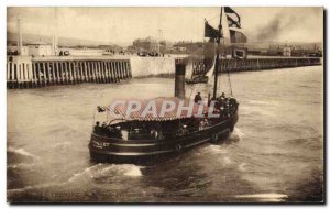 Old Postcard Treport Return boat ride