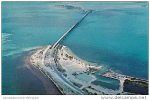 Florida Keys air View Showing Bahia honda State Park And Bahia Honda Bridge i...