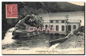 Old Postcard Electricity Dam Sioul the & # 39usine and weir