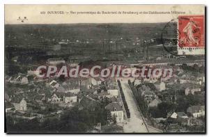 Old Postcard Bourges Boulevard de Strasbourg Military Establishments