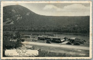 DELAWARE WATER GAP PA BEAR STOP VINTAGE POSTCARD